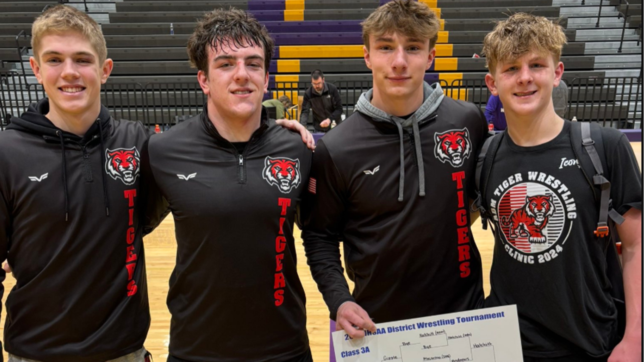Tigers Qualify Four to State Wrestling Meet