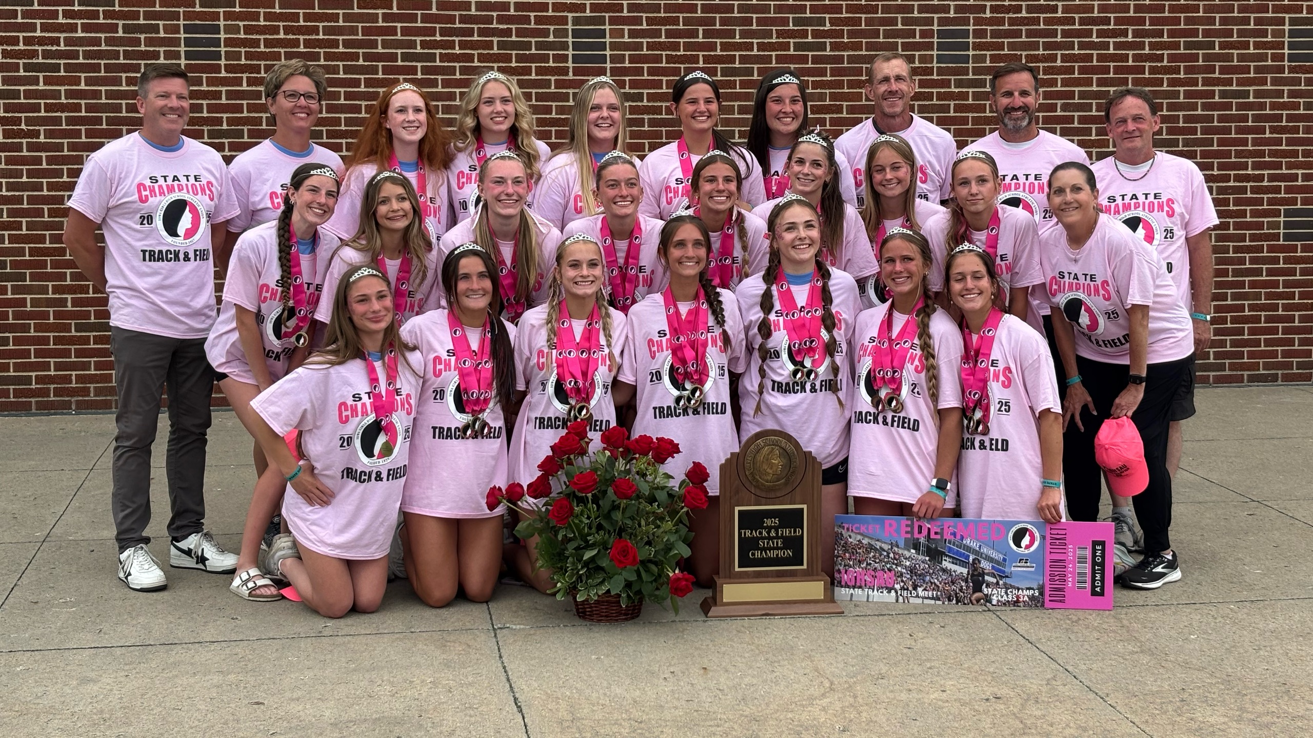 STATE CHAMPS!  Girls Track &amp; Field Repeats
