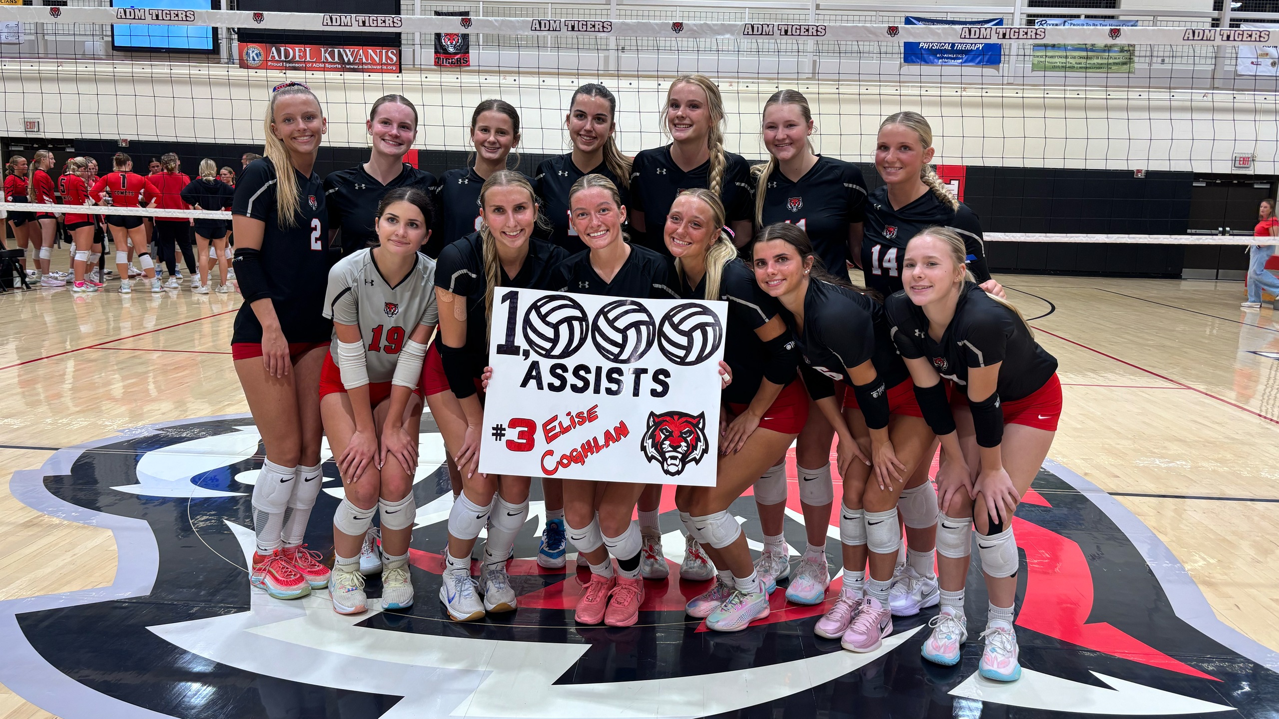 ADM Volleyball Sweeps North Polk; Coghlan Reaches 1,000 Career Assists